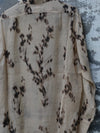 INTO THE EAST 25 Autumn/Winter Ramie Flower Shadow Lapel Shirt ITE-E1DGSS001KT21SH-QKQ Light Khaki